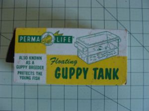 Vintage Perma Life Floating Guppy Tank
